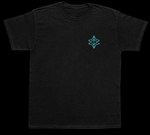 Load image into Gallery viewer, How we used to... Black/Teal tee
